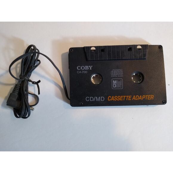Coby Model CA-700 CD/MD Cassette Player Adapter Cord Attached - Picture 1 of 3